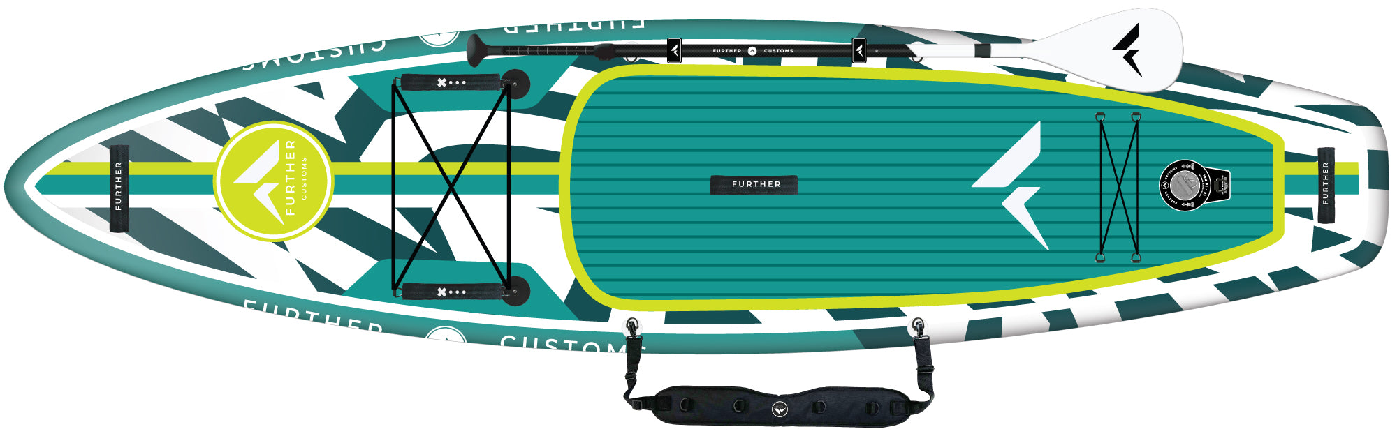 Further Customs 113 Podium Turquoise HotSpot | inflatable swim platform