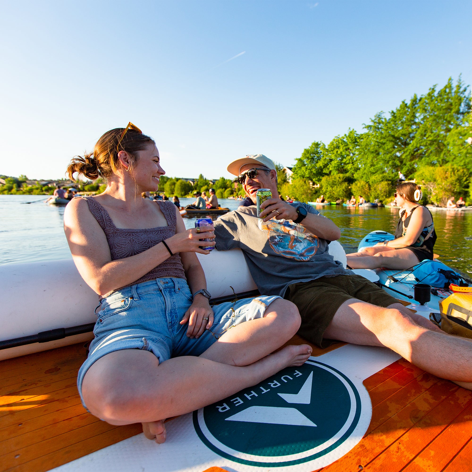 Further Avalon Dock Floating Swim Platform Sunchill Popup Dock On Water Lounge Pop Deck