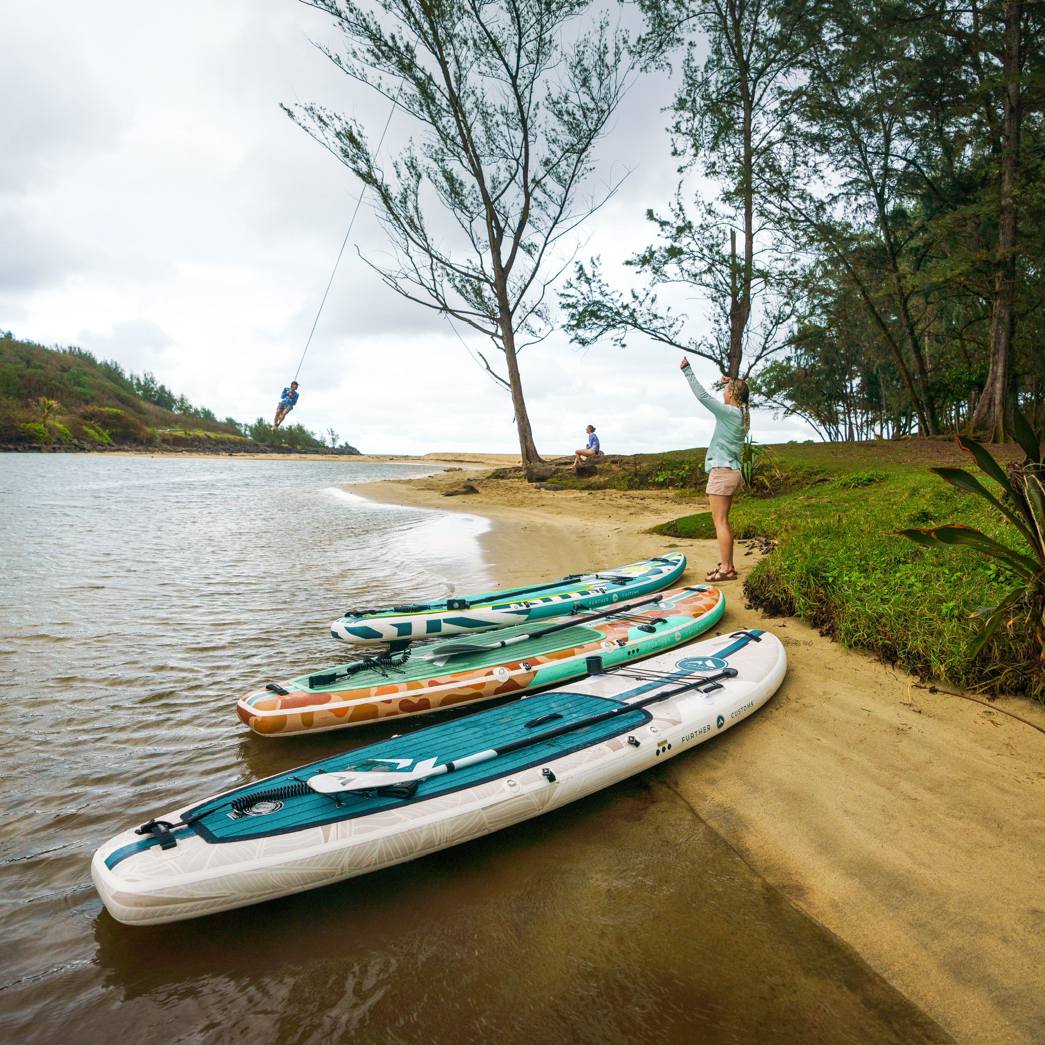 Further Customs Avalon Emerald Inflatable Paddleboard SUP SUP Yacht Board Kauai iSUP