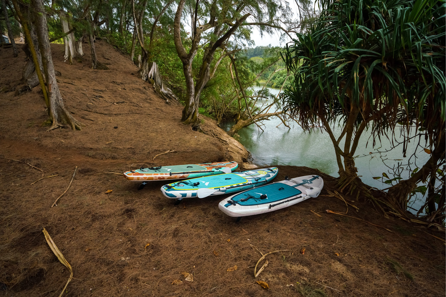 Further Customs Tamarage Sage Podium Emerald Inflatable Paddleboard SUP iSUP Jake Kauai