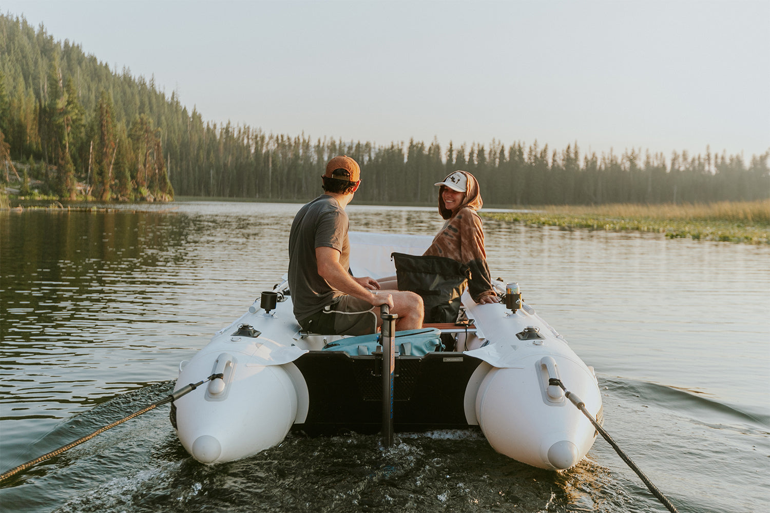 Further Customs eLite ePropulsion Electric Outboard Engine Laguna 330 Inflatable Catamaran Dinghy Boat Packable Best for Lake Travel RV Freshwater Fishing Lightweight Hosmer Lake Oregon Bend