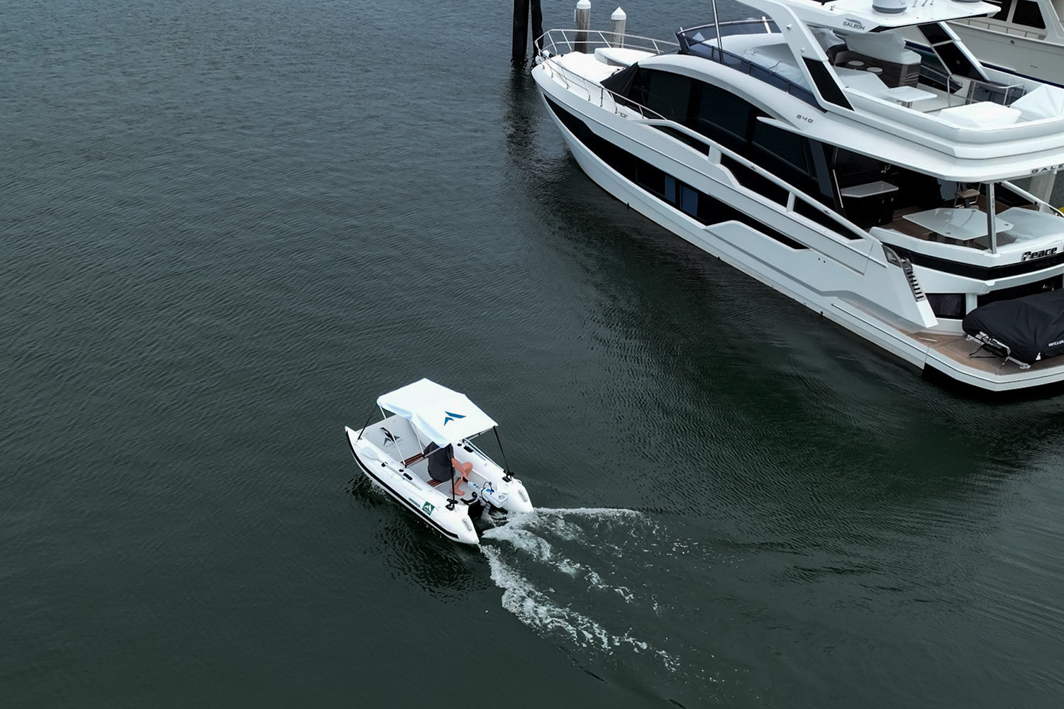 Further Customs ePropulsion Spirit 1.0 Electric Outboard Engine Best Package for Tender Dinghy Inflatable Boat Rechargeable Engine Battery Tender Motor