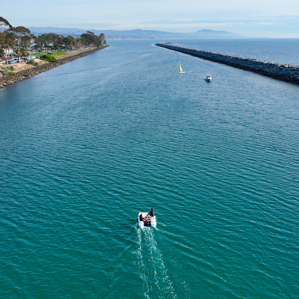 Further Customs Dana Point Harbor Marina Yacht Club Dinghy Tender Packable Lightweight Inflatable Catamaran Best SIB Catalina Island Avalon Water Taxi