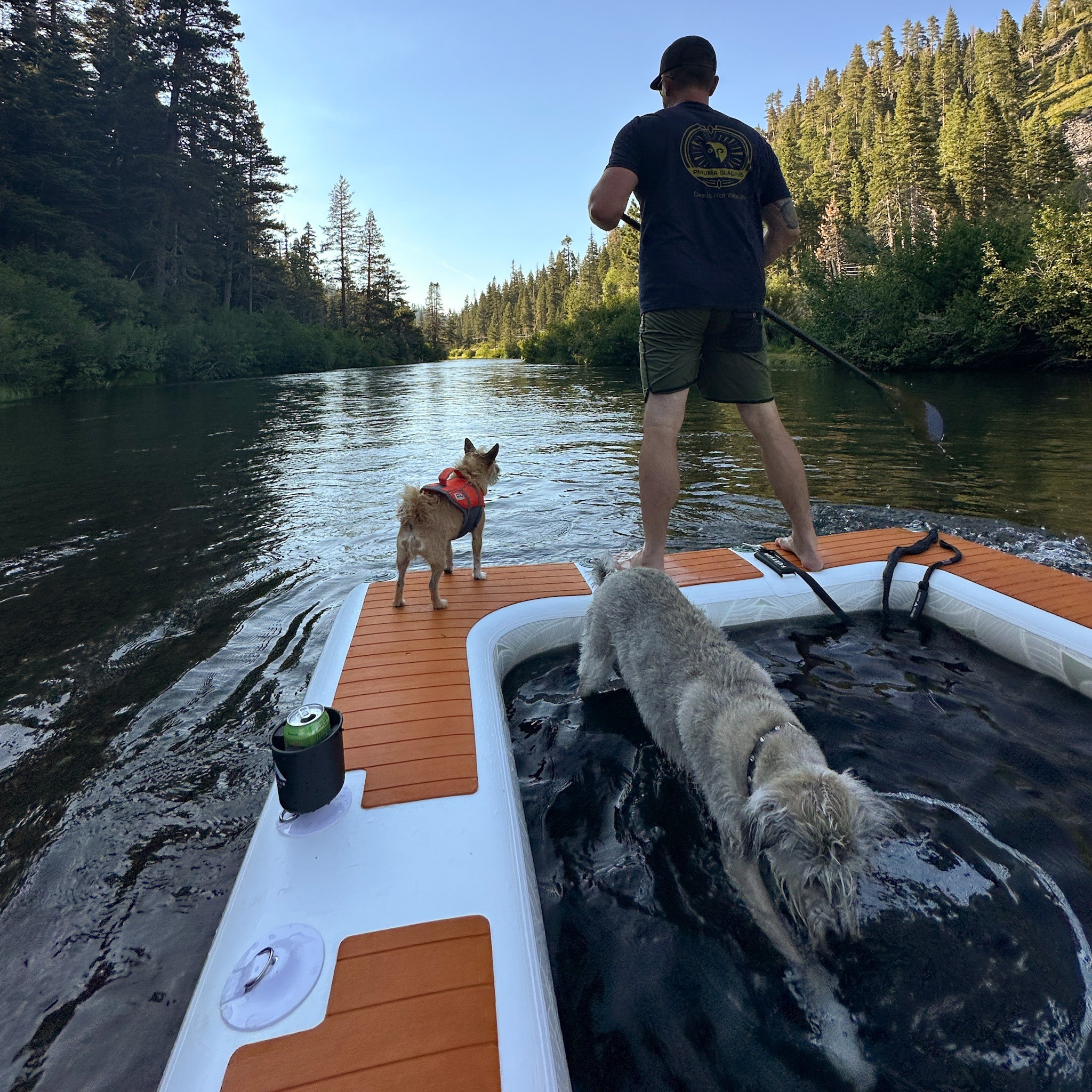 Best River Float Swim Platform Inflatable Mesh Water Lounge Pet Friendly High Quality Aqua Pad