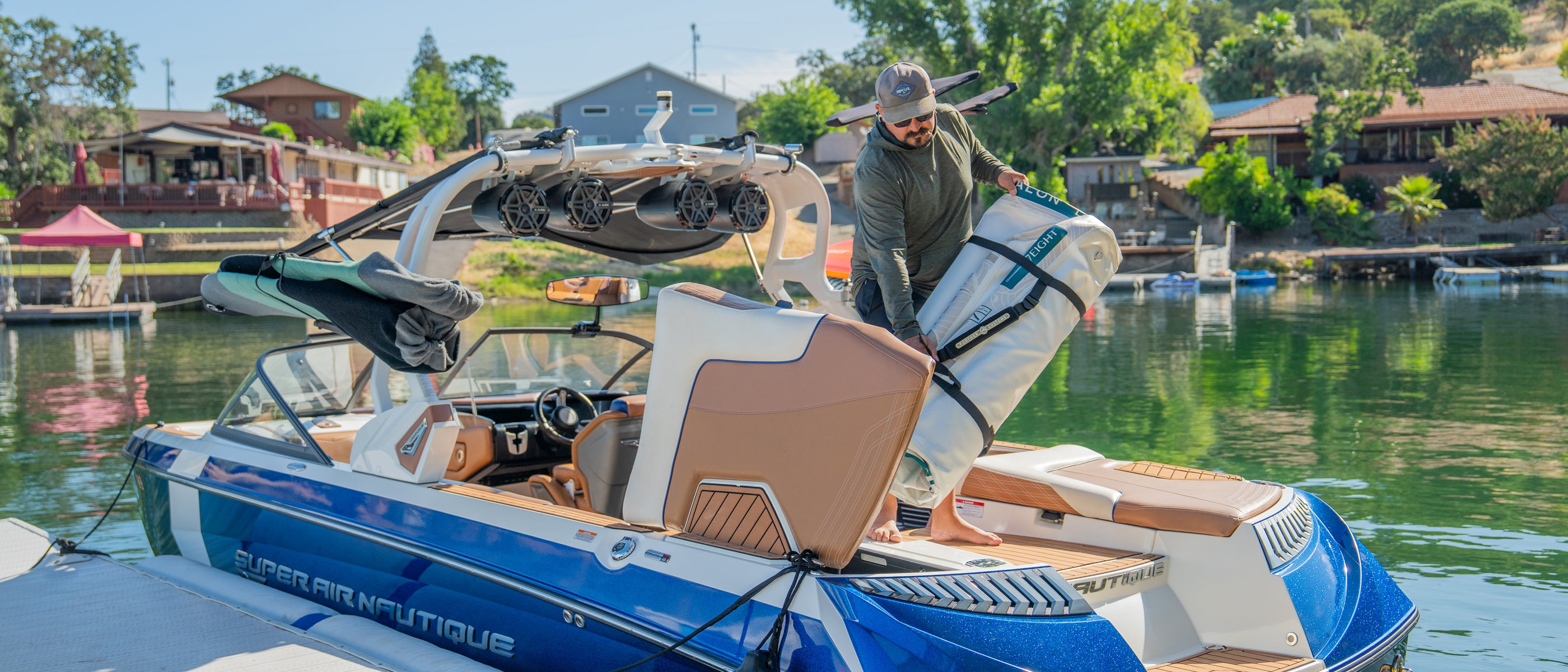 Further Customs 778 Avalon Dock Inflatable Swimstep Lounge Boat Deck Lilypad  Hangout Nautique Lake Tulloch Pad Aqua Platform Packed Deflated Storage Locker