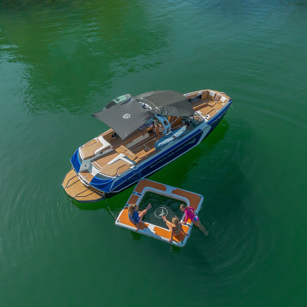 Further Customs Avalon Pad Water-Hammock Floating 8 Inch Lounge Deck Sun Mesh Chill Lake Dock Lines Hangout