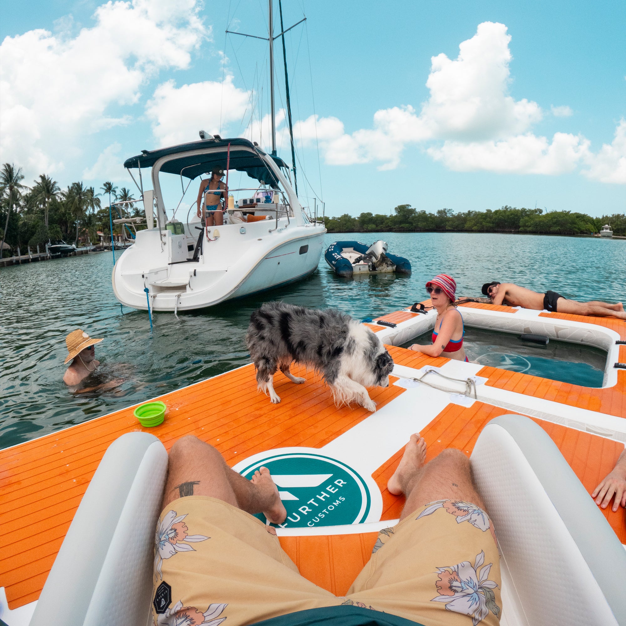 Further Customs Inflatable Boat Chair Bote Furniture