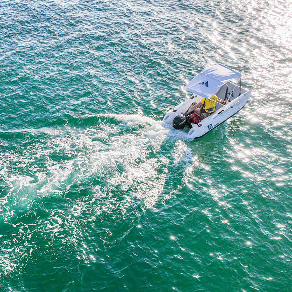 Further Customs Inflatable Catamaran Laguna Beach Drone Top View