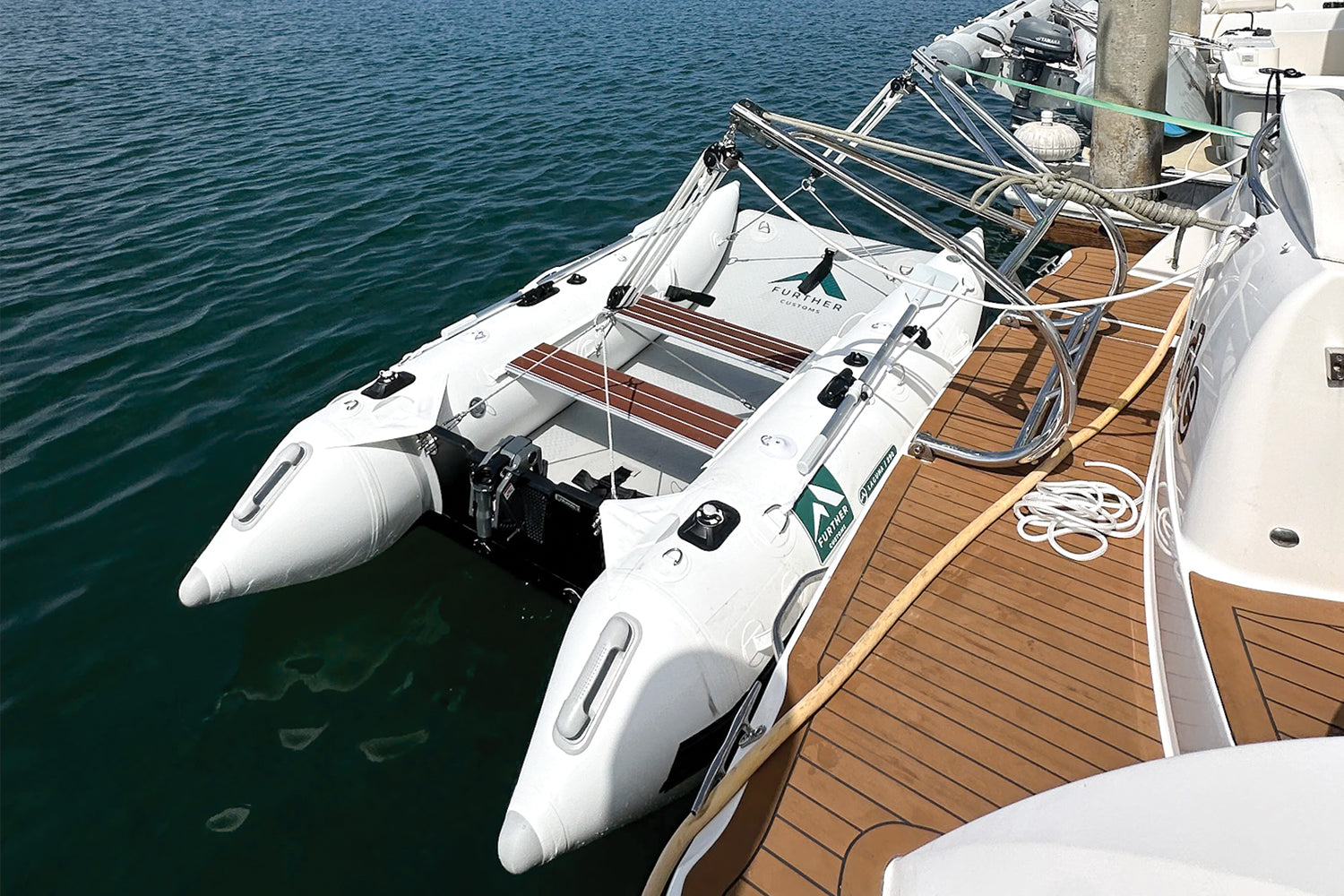 Further Customs Laguna 330 Newport Beach California Tender Hoist Davit System