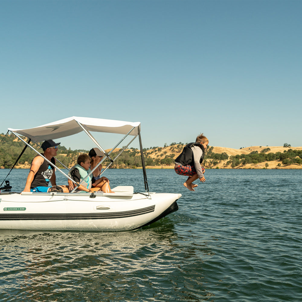 Further Customs Laguna 330 Inflatable Catamaran Best Boat for Lakes and Family  and RV Travel Friendly Dinghy
