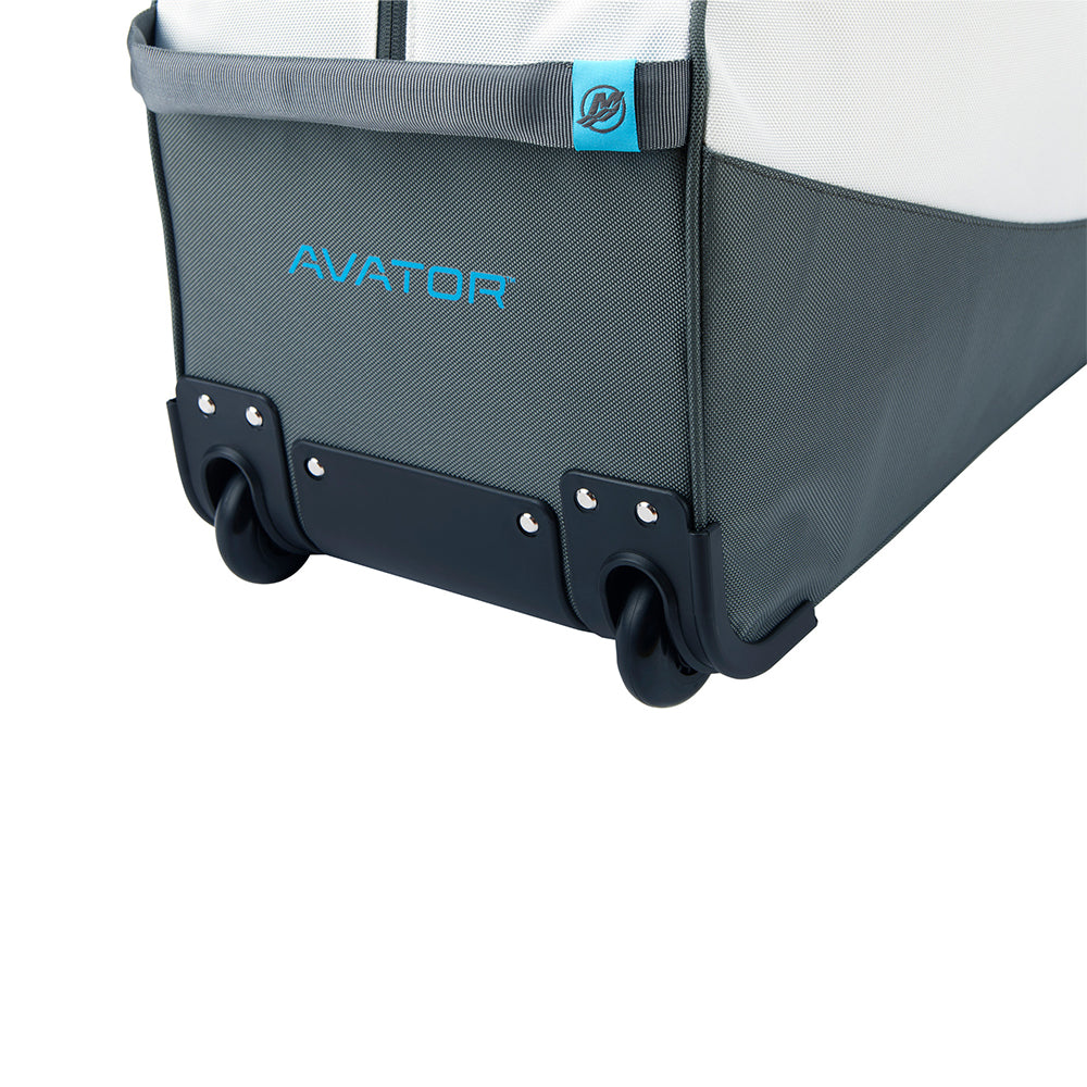 Further Customs Mercury Avator 7.5e Battery Backpack Storage Case Wheels Closeup