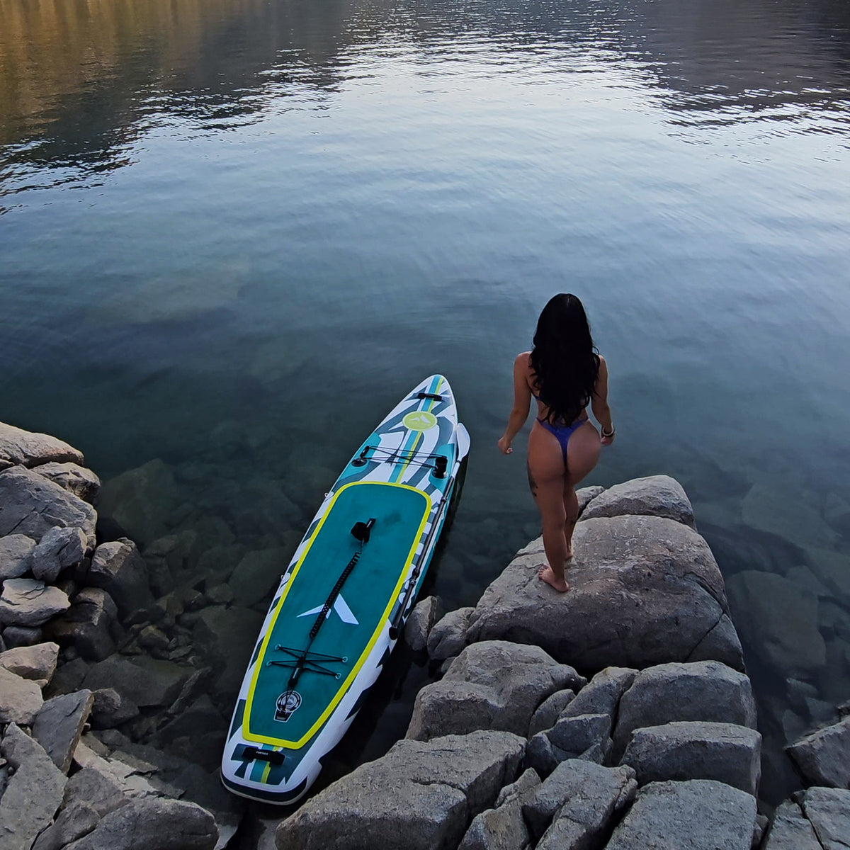 Further Customs - 11'3 Podium Turquoise Inflatable Paddleboard Kit