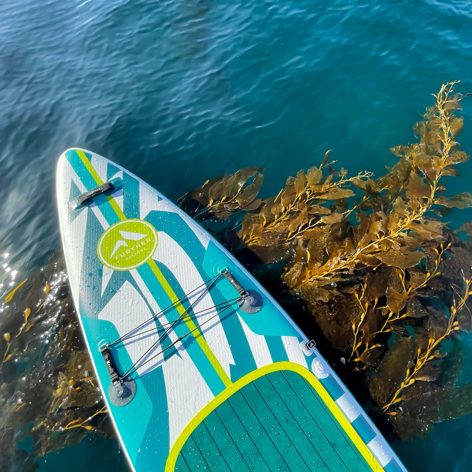 Further Customs Podium Inflatable Paddleboard SUP iSUP Laguna Beach Kelp 
