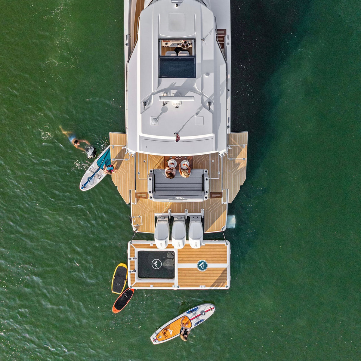 Further Customs Regal Boats Yacht Toys Inflatable Swim Platform pop up aqua dock