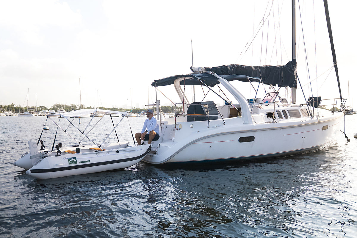 Further Customs RemigoOne Remigo One Neo Electric Outboard Engine for Tenders and Inflatable Boats Lightweight Portable Packable Built in Battery