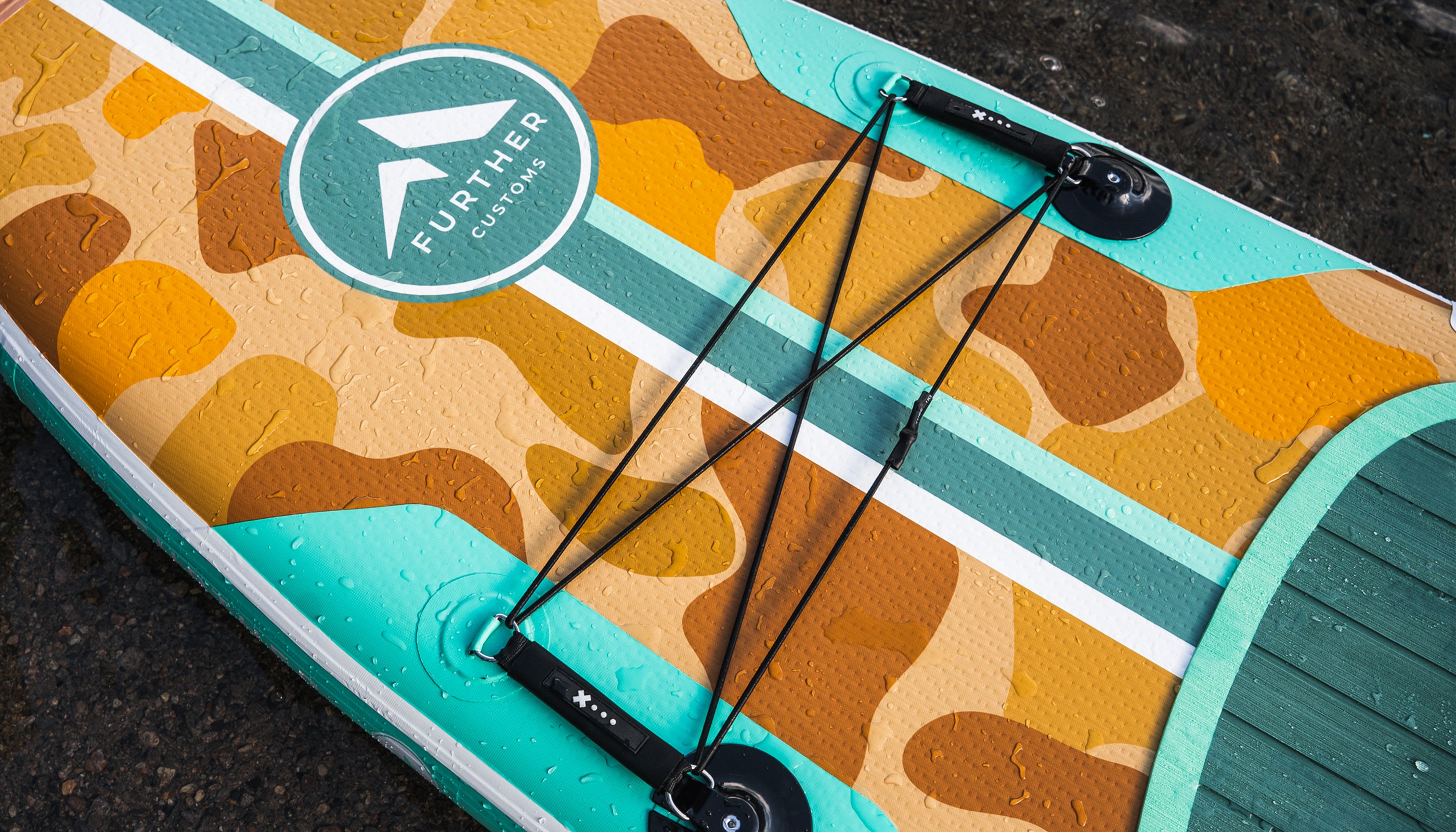 Further Customs Tamarack Sage 11 ft Inflatable Paddleboard Kit SUP iSUP Welded Woven Dropstitch pop blow up yacht boat board