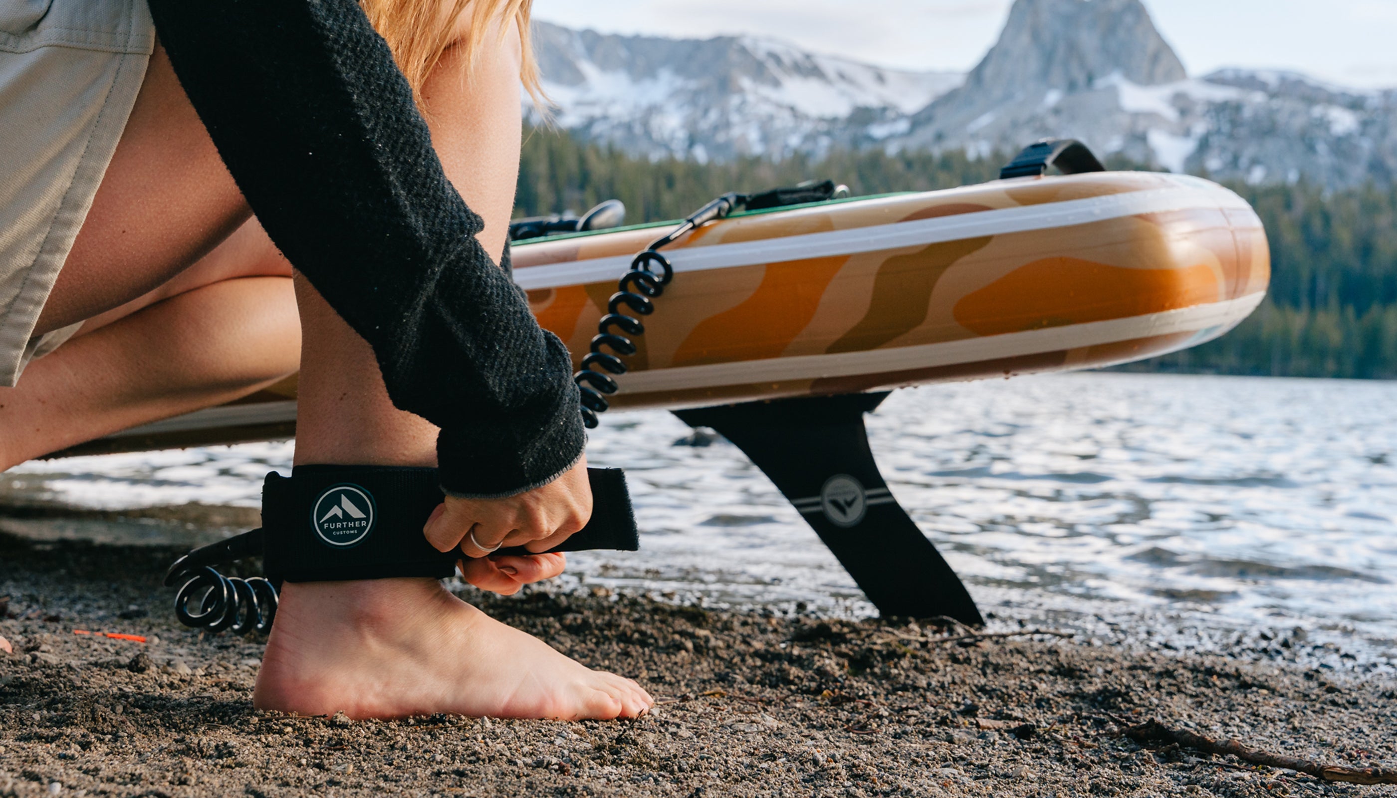 Further Customs Tamarack Sage 11 ft Inflatable Paddleboard Kit SUP iSUP Welded Woven Dropstitch Mammoth Lakes Sierra Nevada Lake Mary